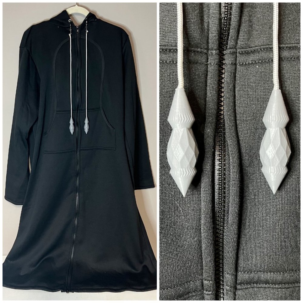 Kingdom Hearts Black Long Sweatshirt Coat Anime Cosplay Jacket